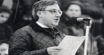 Events that shaped the National Pig Association Stewart Houston, speaking at a rally in London in 1999