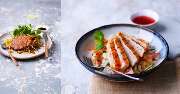 New £2.5m AHDB push to promote pork Japanese Caramelised Pork with Vegetable Spaghetti (left) and Vietnamese Pork with Jasmine Rice