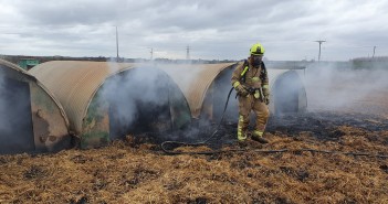 Pedometer eaten by pig sparks fire – and mass media coverage! Bramham pedometer Pig fire, credit: Russell Jenkinson