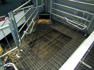Free farrowing solutions were a common sight on the show floor