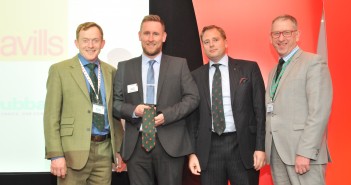 Nuffield Scholars at Pig and Poultry Fair to offer advice Daniel Roberts (second left) receiving his Nuffield tie