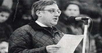 Stewart Houston, speaking at a rally in London in 1999