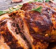 Big Piece of Slow Cooked Oven-Barbecued Pulled Pork shoulder