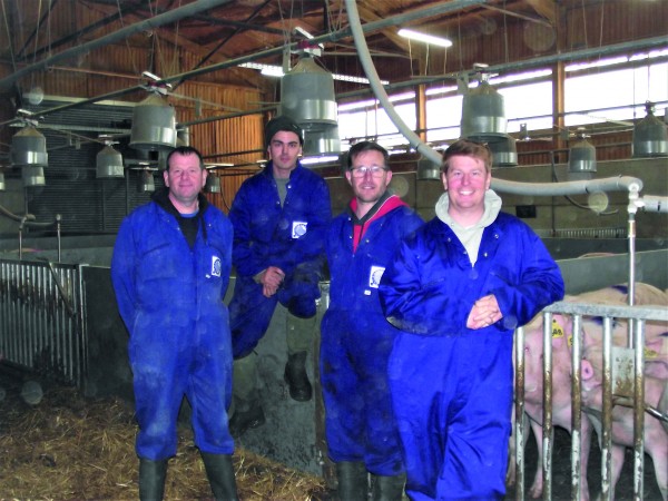 GMU Cambridgeshire: from left, Adrian Scarfe, production manager; Alistair Mulholland, stockman; Hadleigh Kirkby, unit manager; and Nick Lawson, general manager