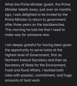 Villiers statement