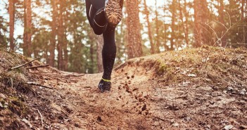 Athlete,Running,Along,The,Forest,Trail.,An,Active,Way,Of