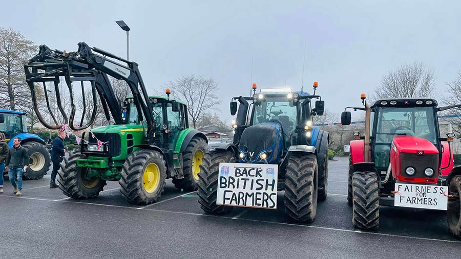 Farmers in Kent cling gradual tractor protest in opposition to meals imports